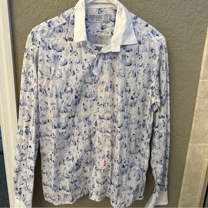 Marchand Drapier Mens Small Designer Dress Shirt Explicit Images